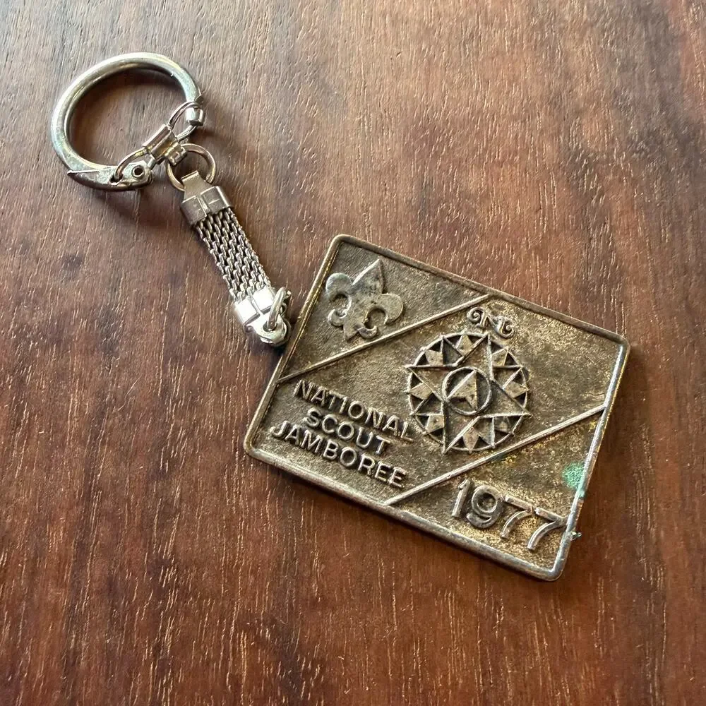 BSA 1977 National Scout Jamboree Charm Keychain